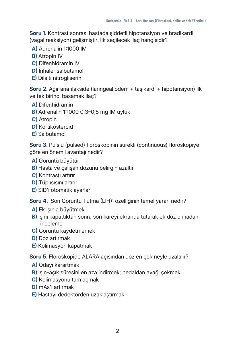 Ek E.3 · Floroskopi, Kalite ve Kriz Yönetimi — Sayfa 2