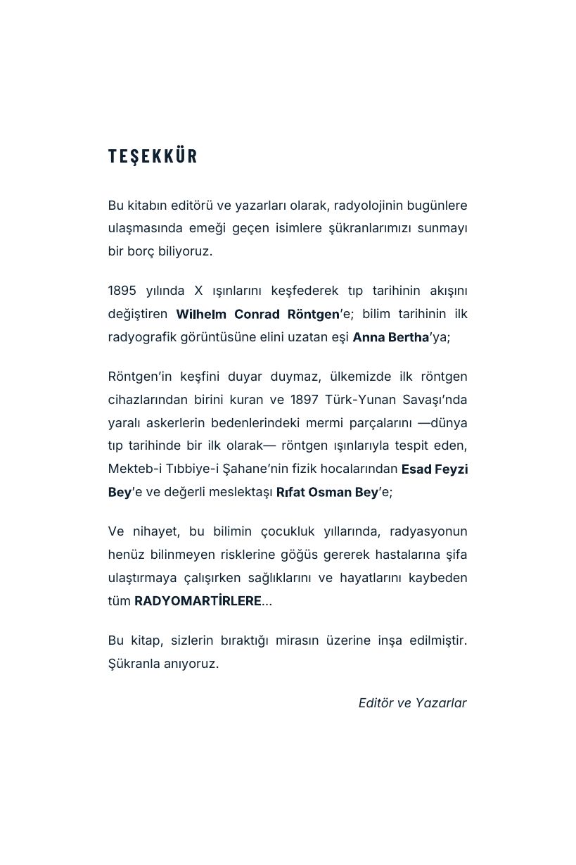 Teşekkür